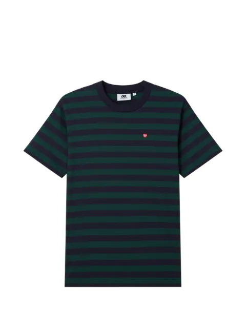 CHOCOOLATE Gestreiftes T-Shirt mit Herz-Patch