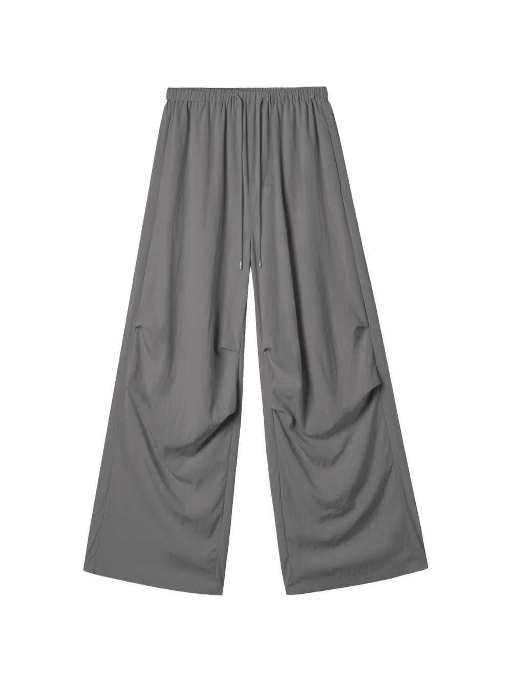 B+ab Drawstring-fastening Gathered Trousers In Gray