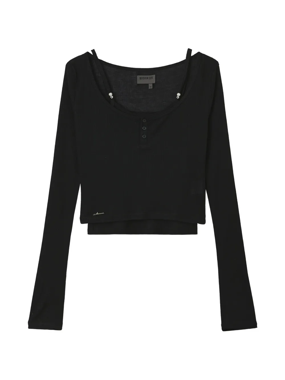 Musium Div. Geknöpftes Oberteil - Schwarz