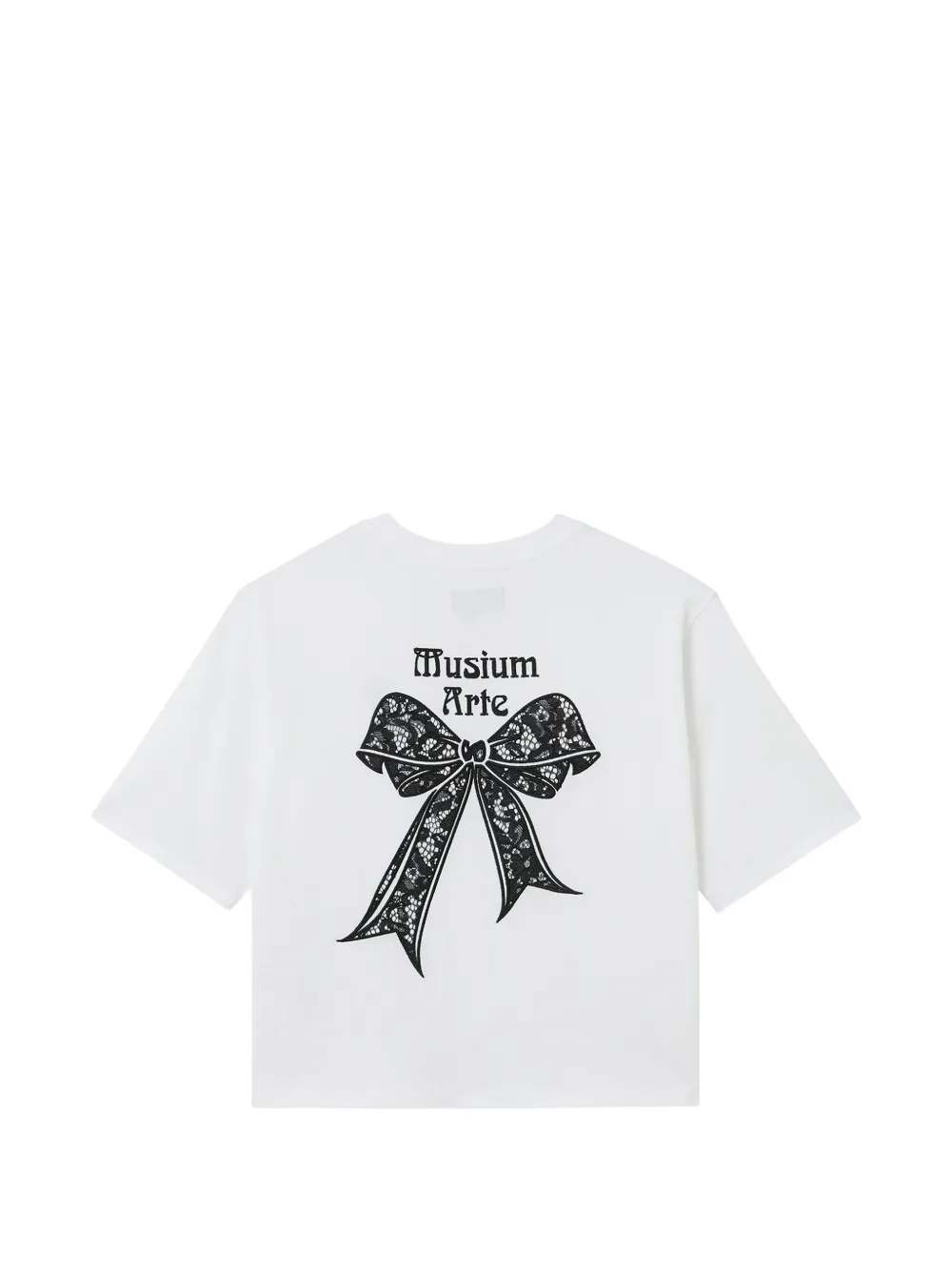  Musium Div. Bow-print T-shirt - White 