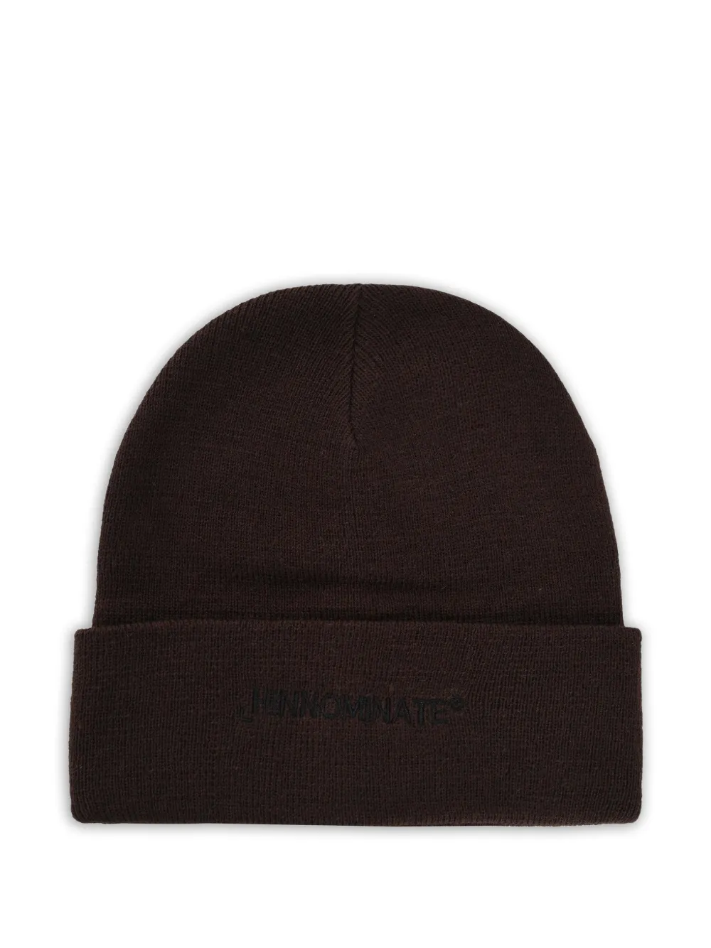 HINNOMINATE embroidered-logo beanie hat - Marrone