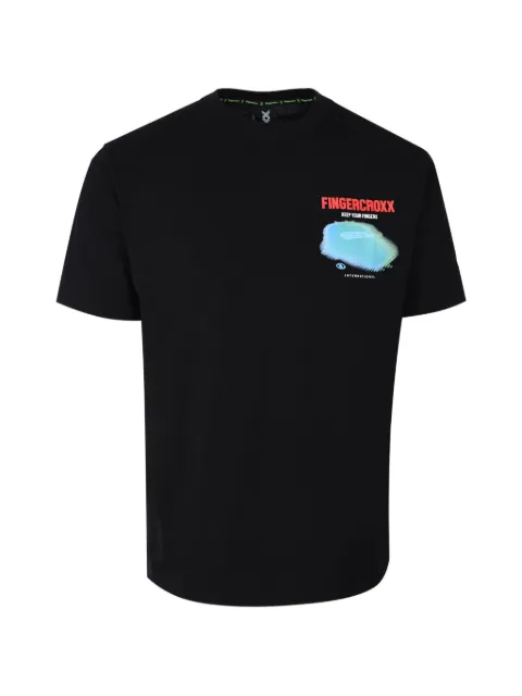 FINGERCROXX playera con motivo gráfico