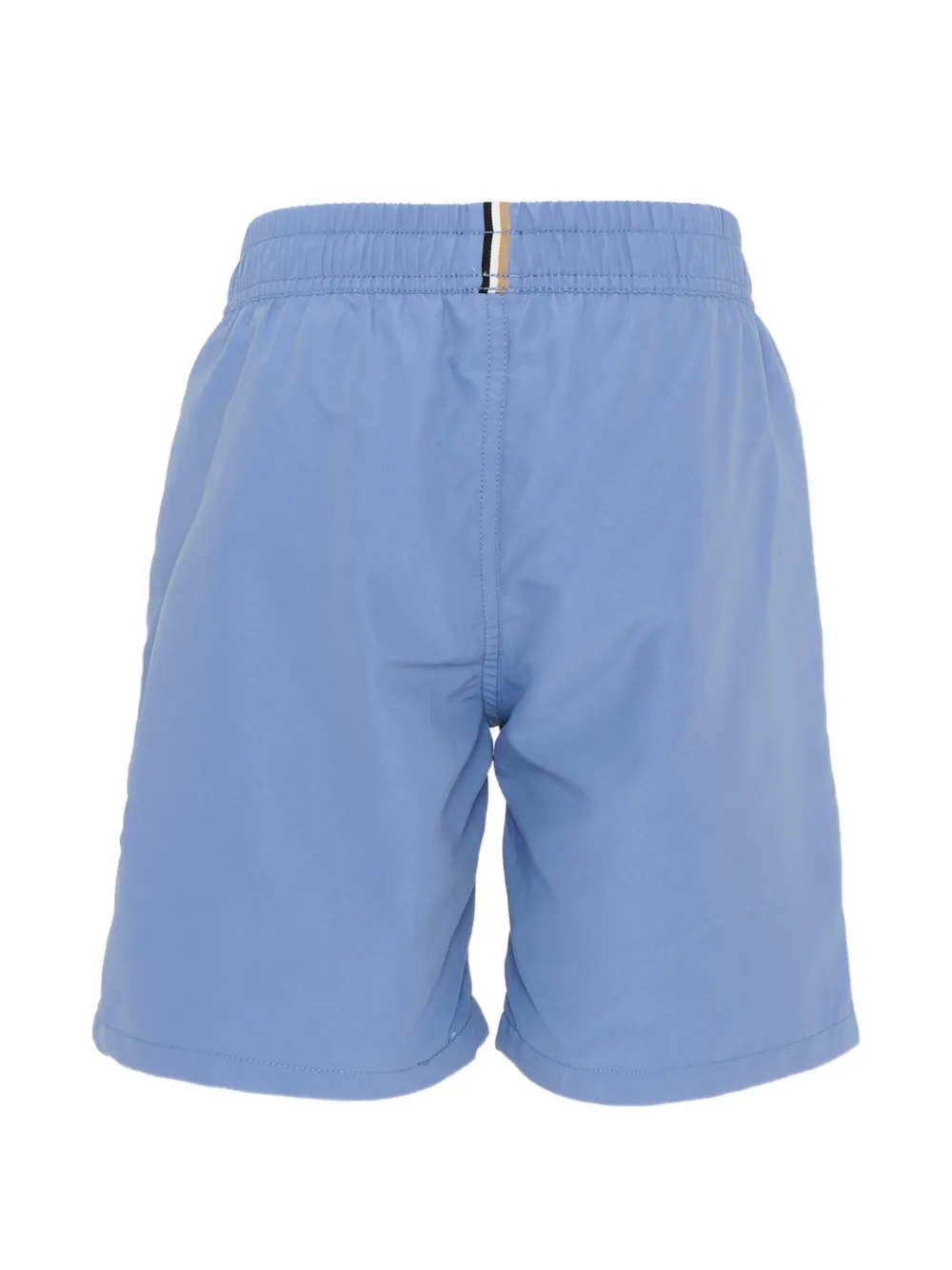 BOSS Kidswear Zwembroek met trekkoord en logodetail Blauw