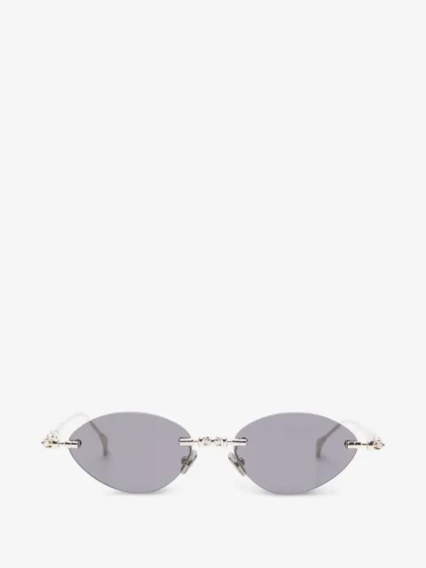 Kuboraum oval-frame sunglasses
