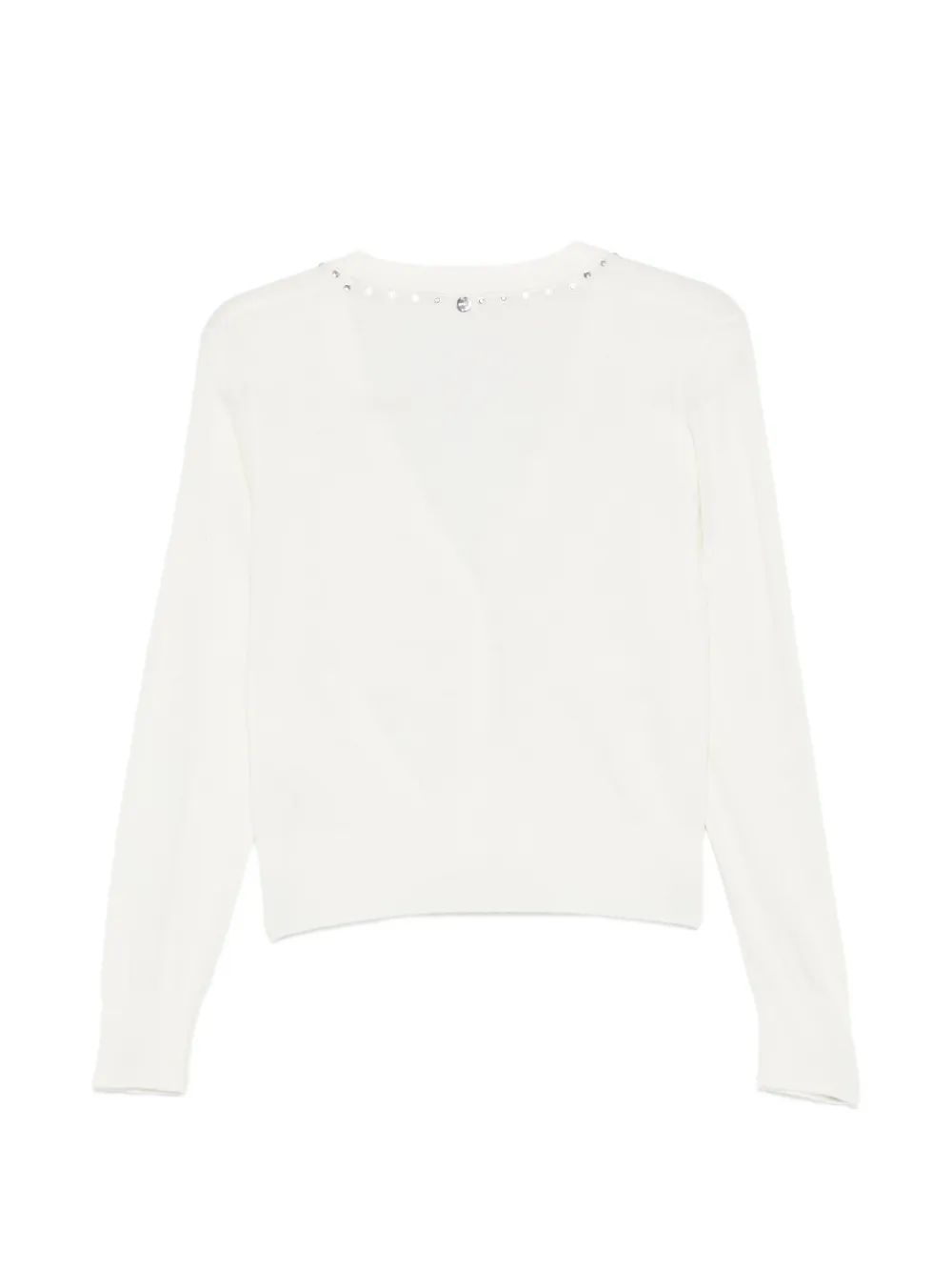  Liu Jo Embellished Button Cardigan - White 