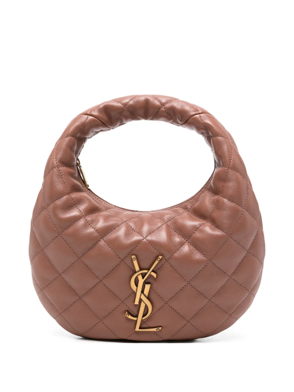 Saint Laurent Borsa tote Icarino trapuntata - Marrone