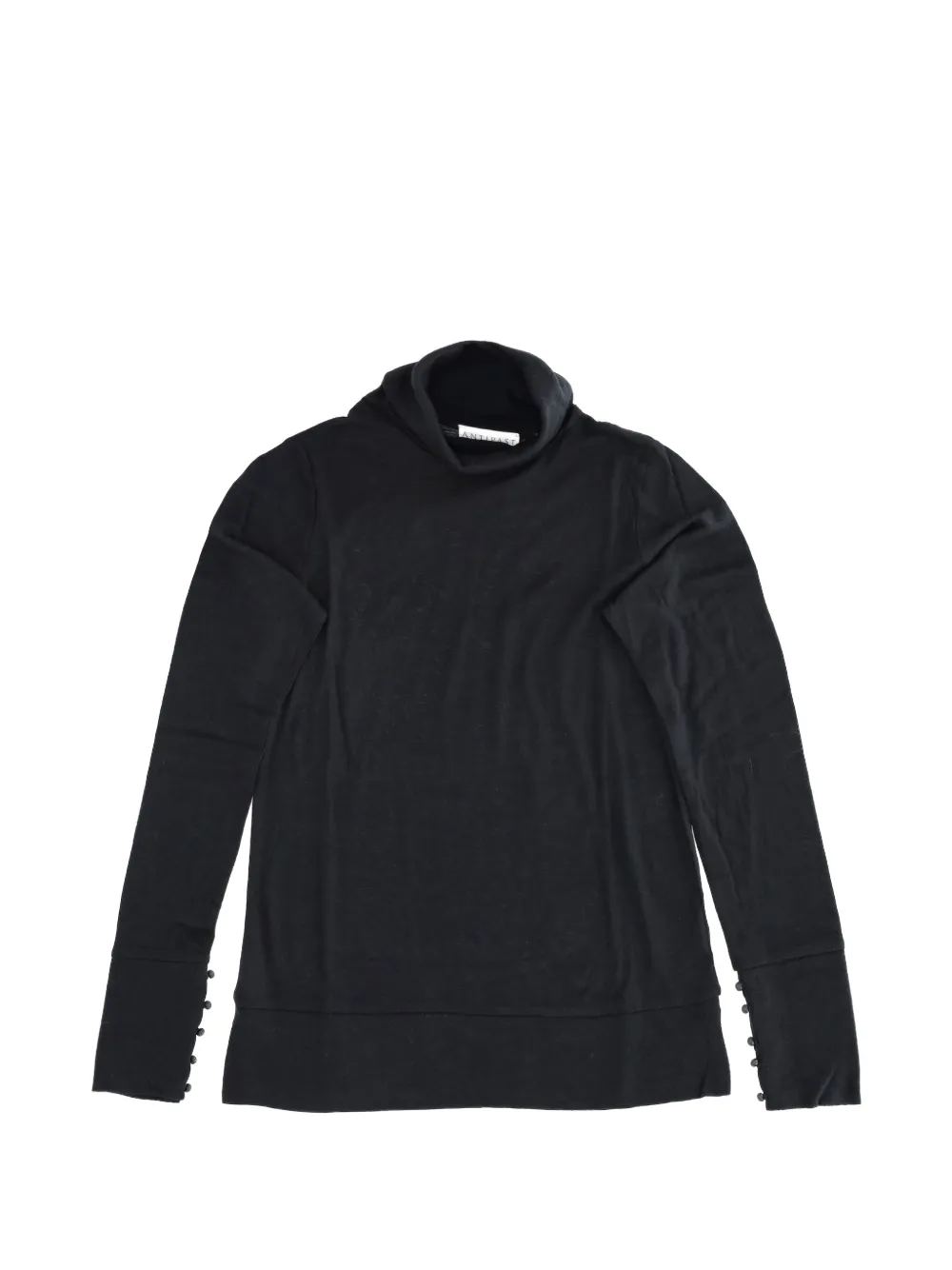 Antipast buttoned knitted top - Nero