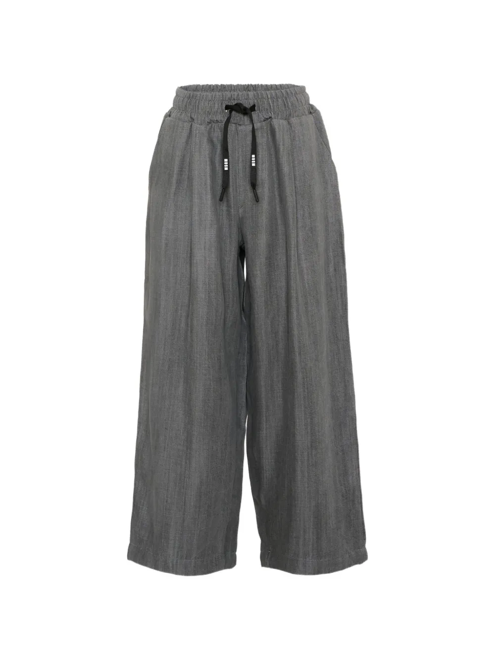 MSGM Kids elasticated-waist track pants - Grigio