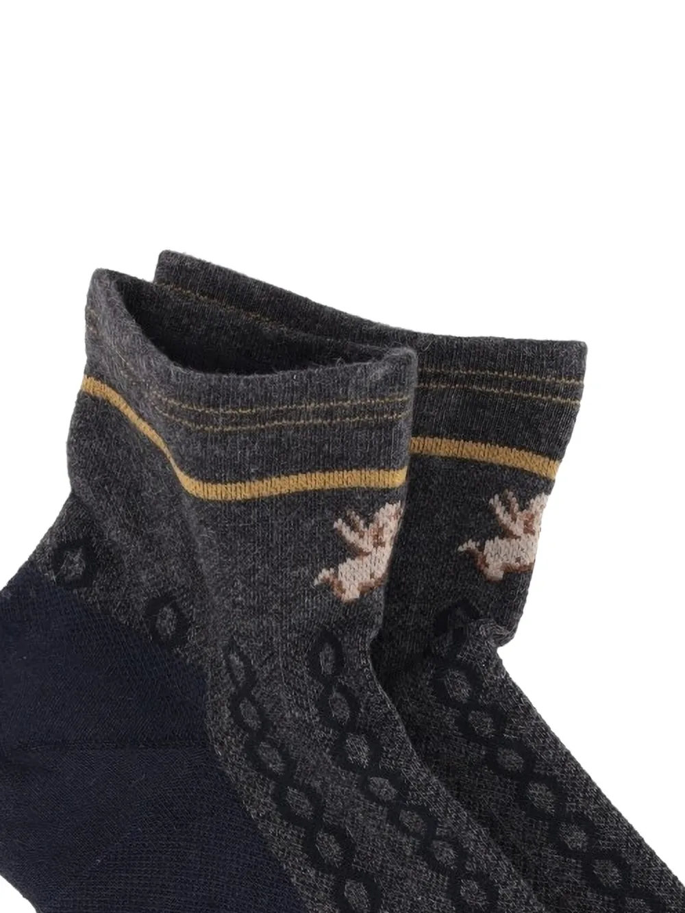  Antipast Knitted Patterned Sock - Grey 
