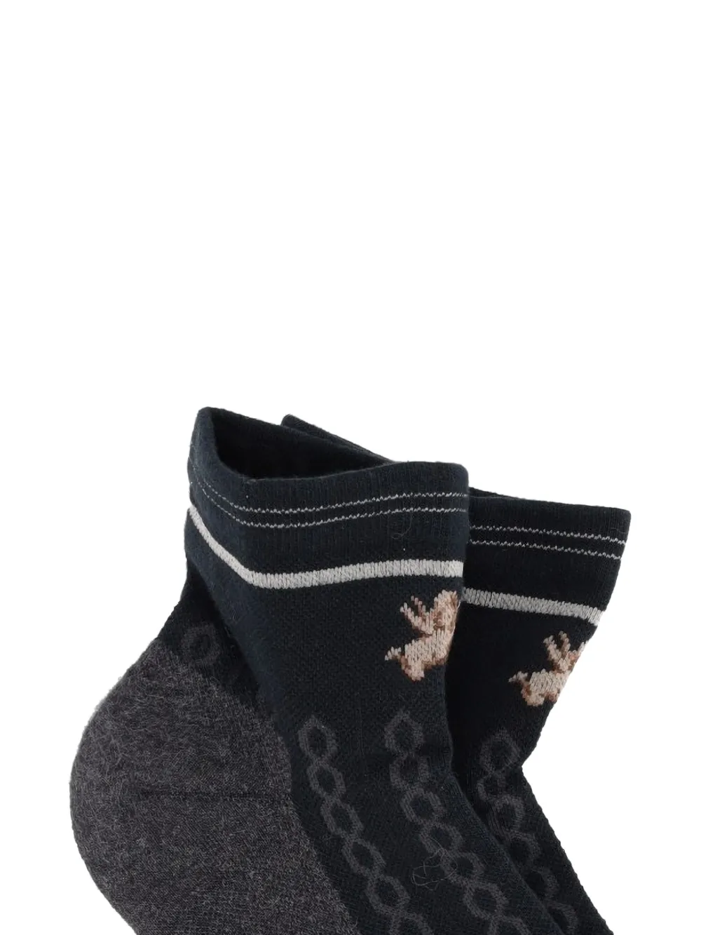  Antipast Knitted Patterned Socks - Grey 
