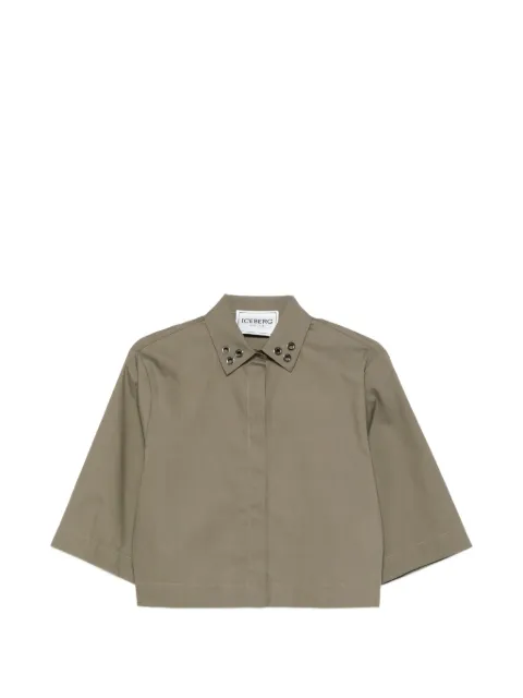 Iceberg eyelet collared top