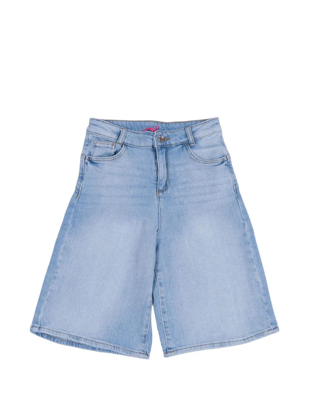 Liu Jo Kids washed wide-leg jeans - Blau