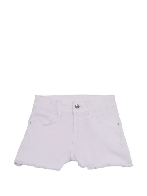 Liu Jo Kids frayed-hem denim shorts