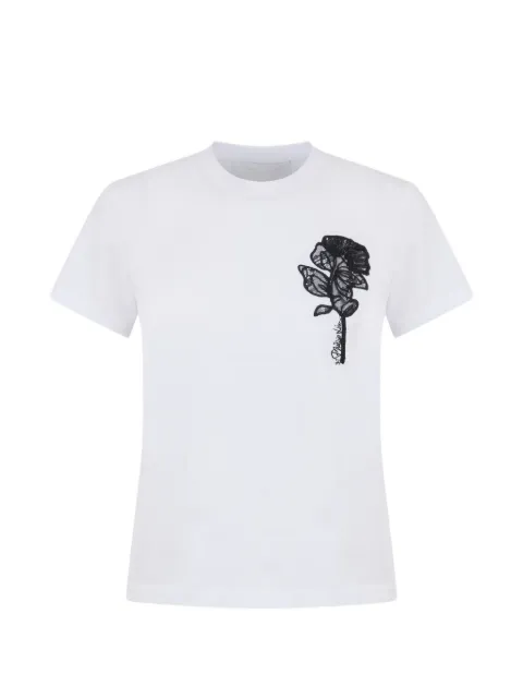 3.1 Phillip Lim flower embroidery T-shirt