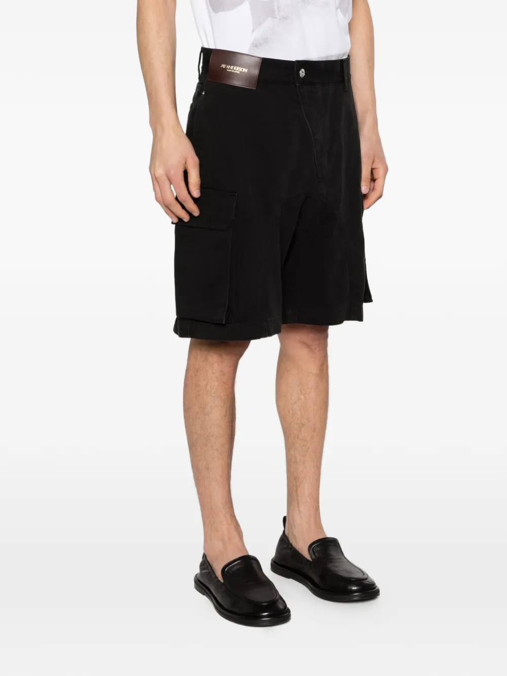JW Anderson Shorts met cargo zak Zwart