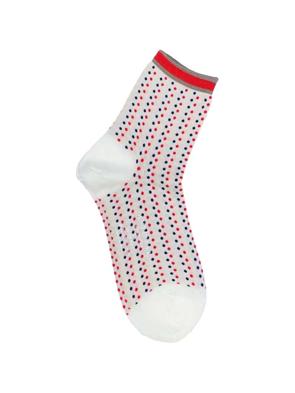  Antipast Polka Dot-pattern Socks - White 