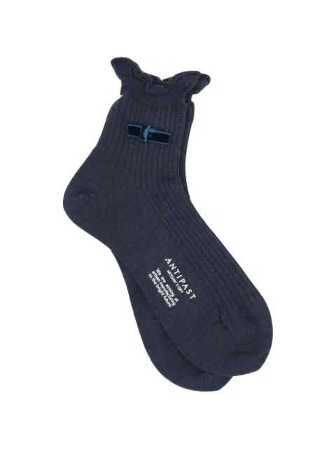 Antipast ruffled ribbed socks