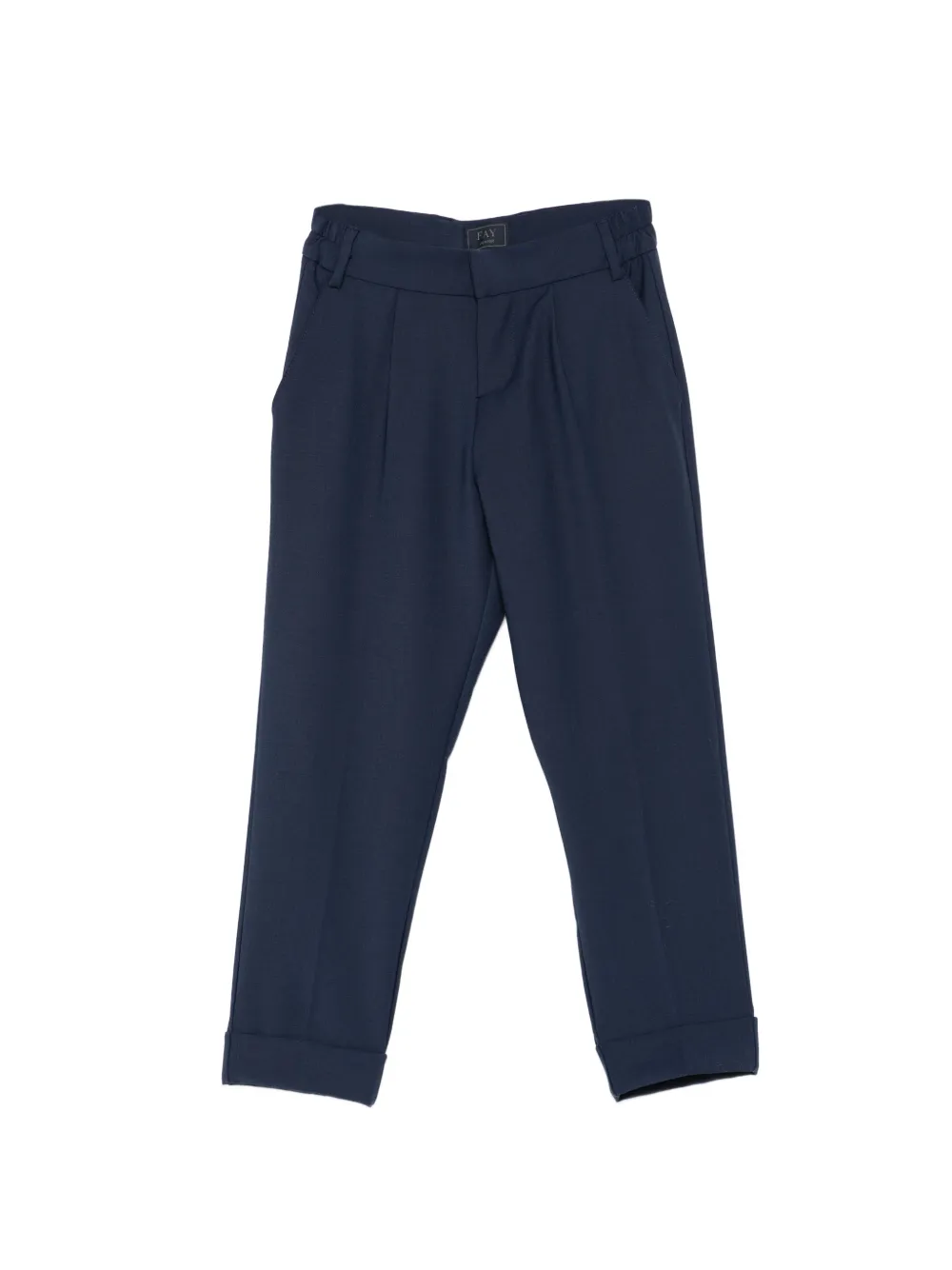 Fay Kids cuffed trousers - Blu