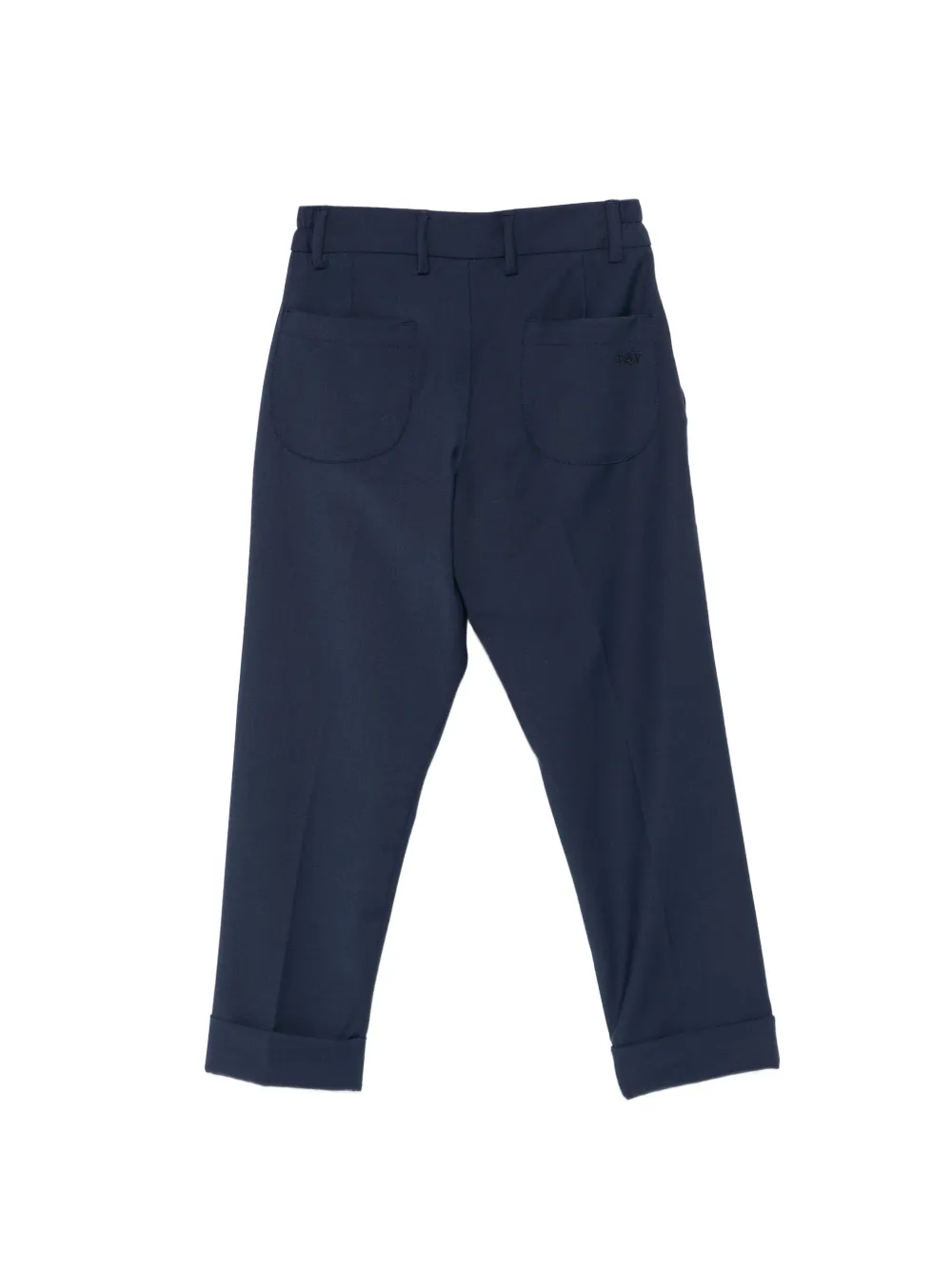  Fay Kids Cuffed Trousers - Blue 