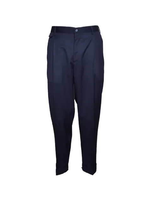 BRANDO pleated turn-up trousers