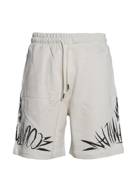 COUNTY OF MILAN logo-print drawstring shorts