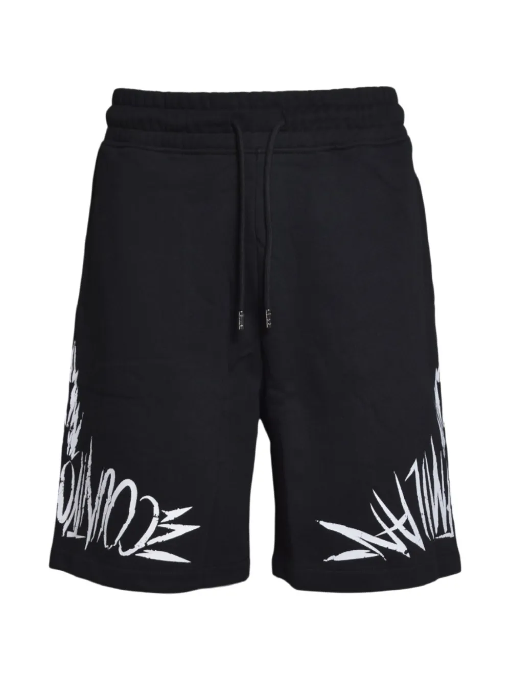 COUNTY OF MILAN logo-print drawstring track shorts - Nero