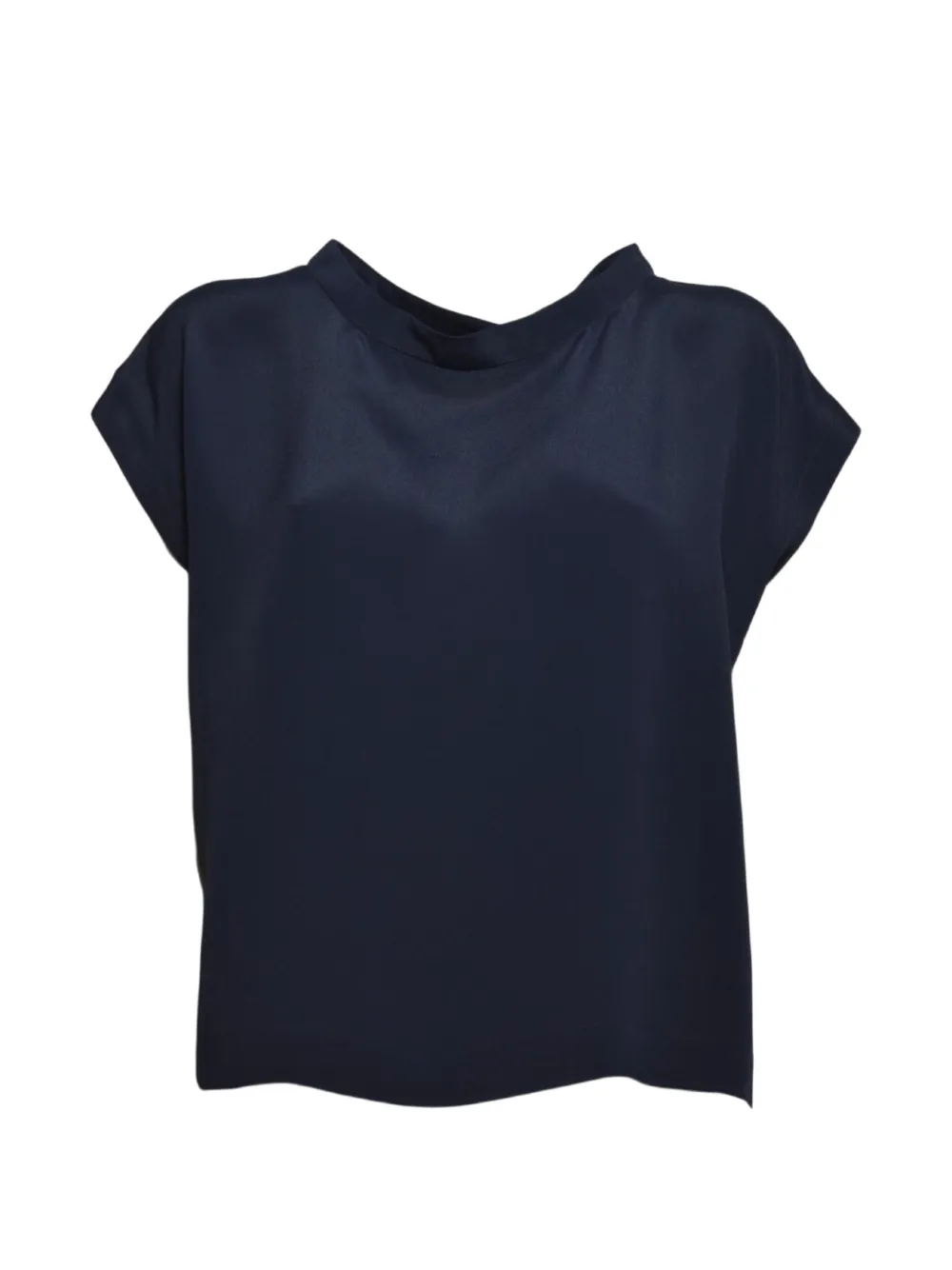 MOMONÌ band-collar shirt - Blu