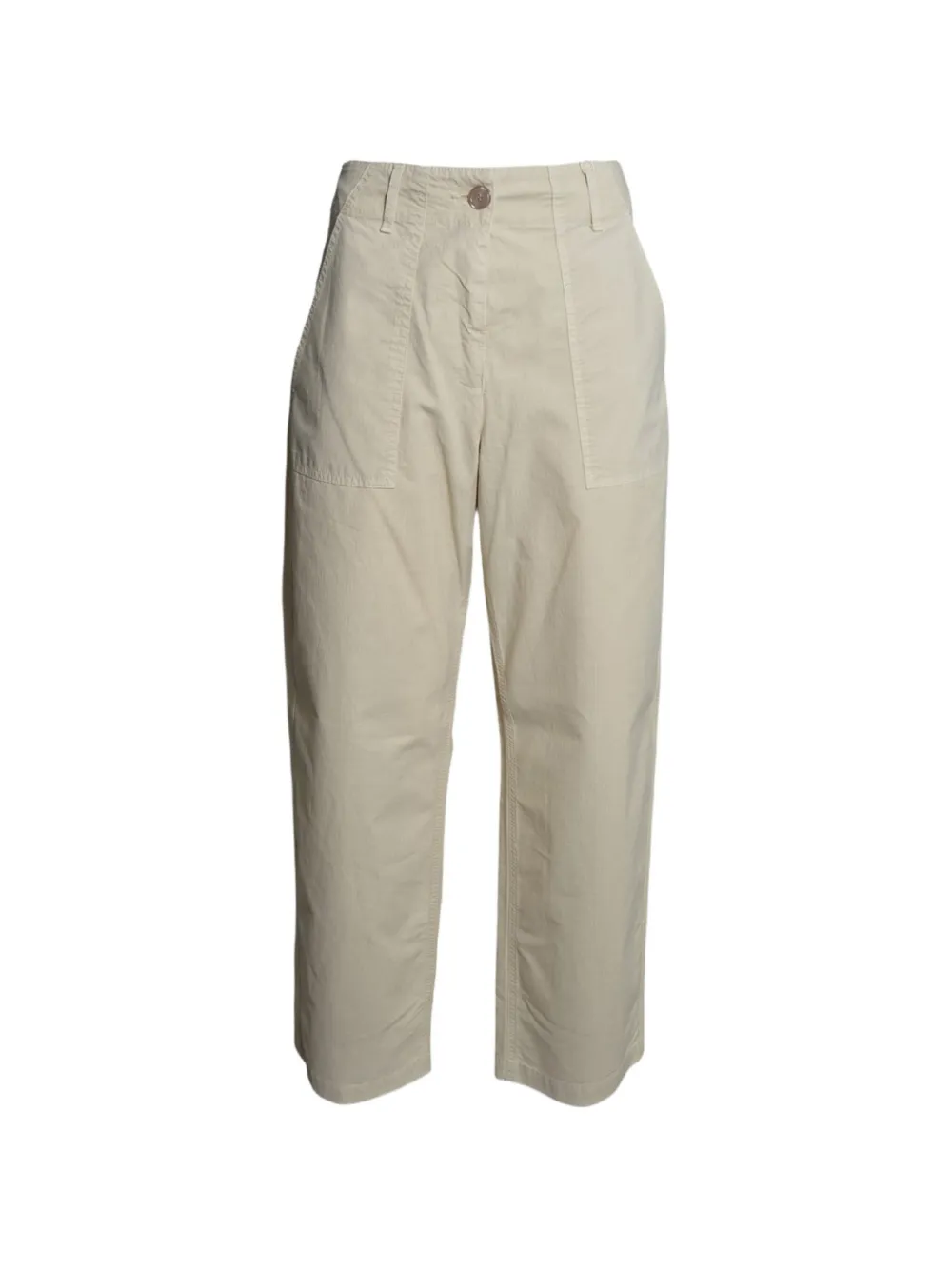 MOMONÌ straight-leg trousers - Toni neutri