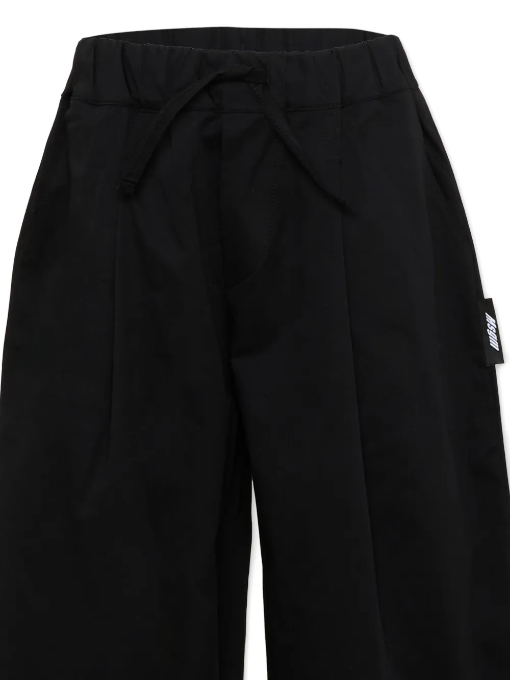 MSGM Kids Broek met trekkoord Zwart