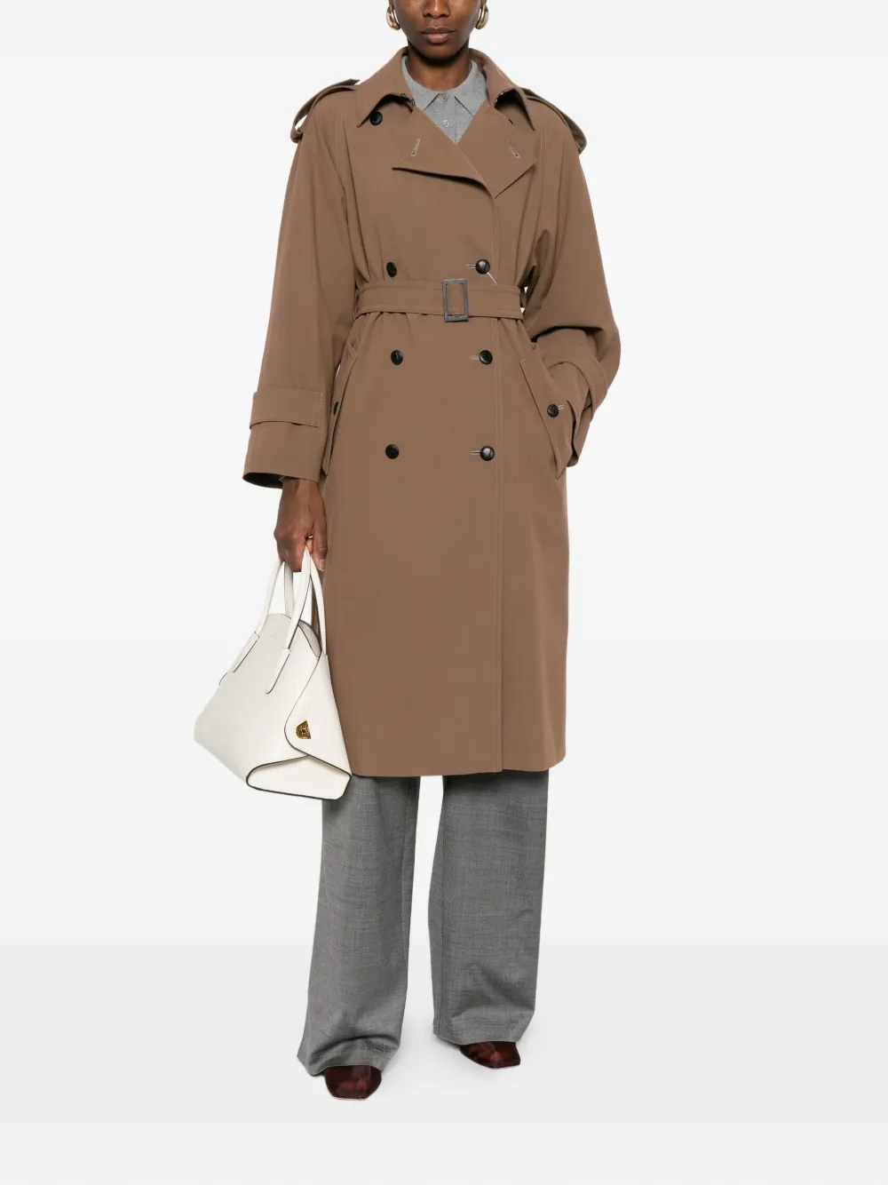 Mxmcerto Belted Trench Coat