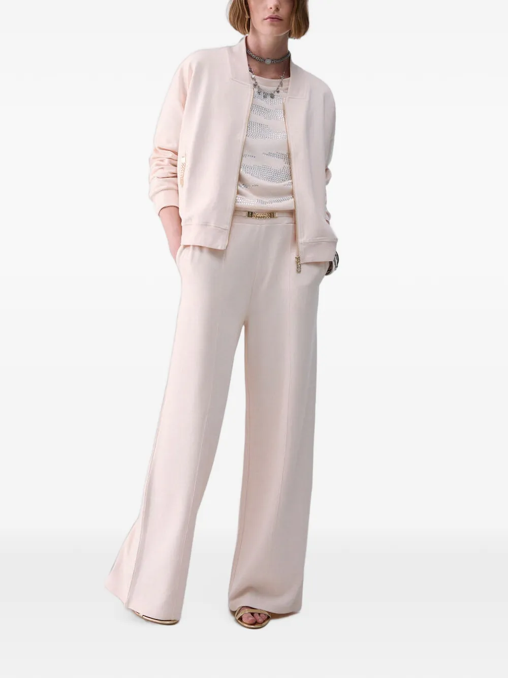 LIU JO Sweater met rits Roze