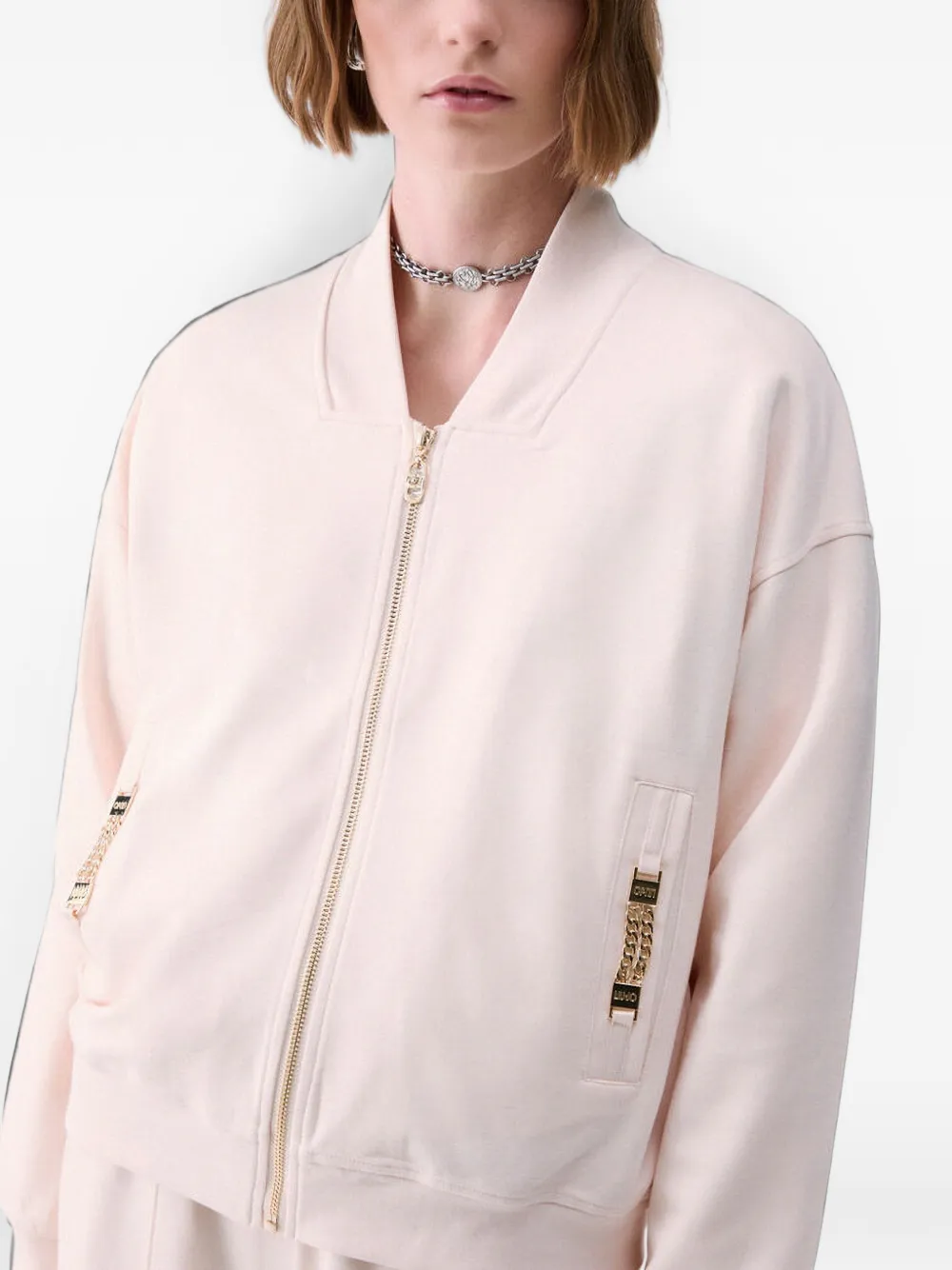 LIU JO Sweater met rits Roze