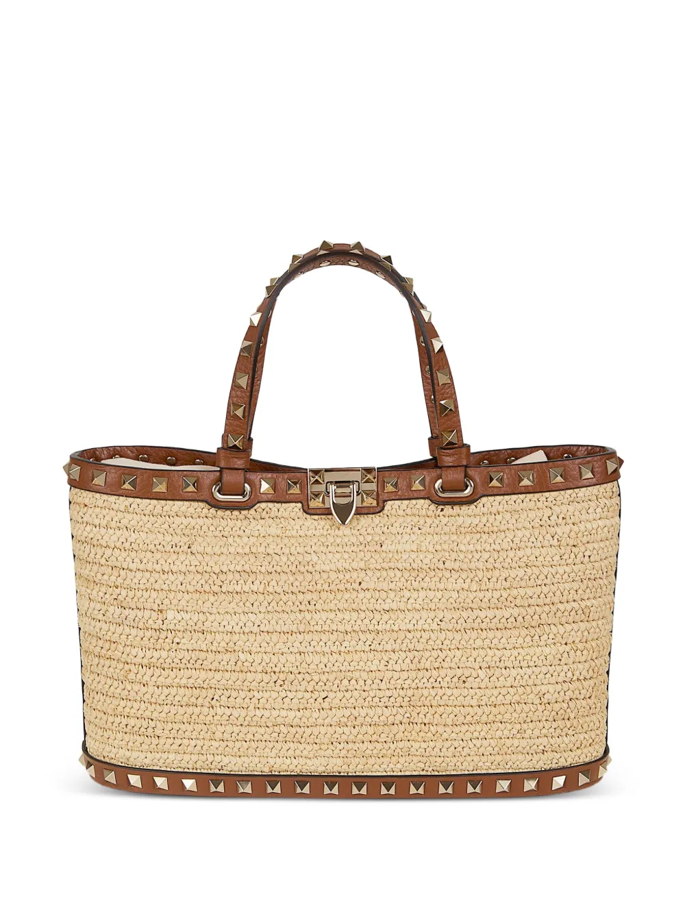 Valentino Garavani Rockstud tote bag - Toni neutri