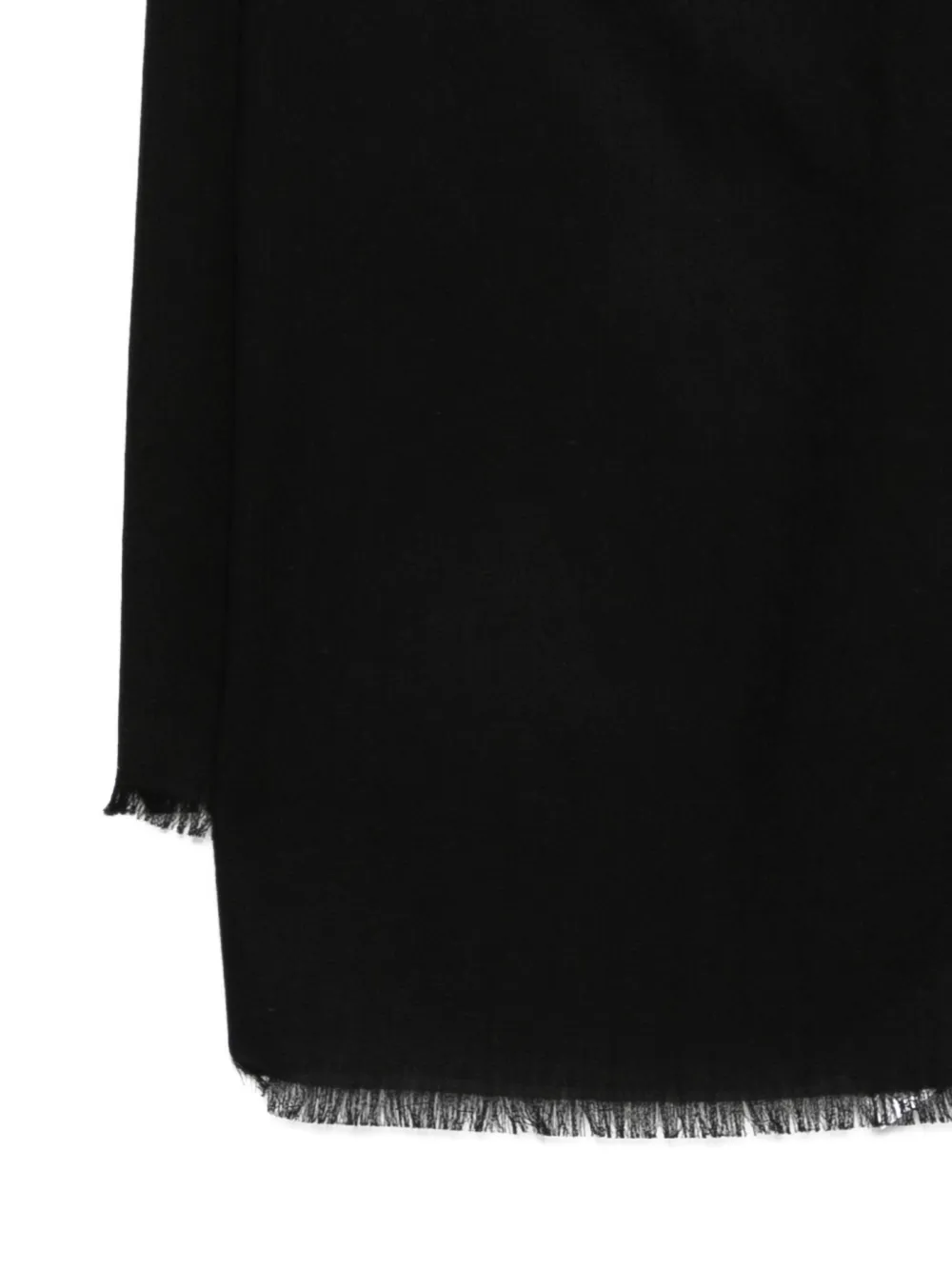 Max Mara Mxapalmeti sjaal met franje Zwart