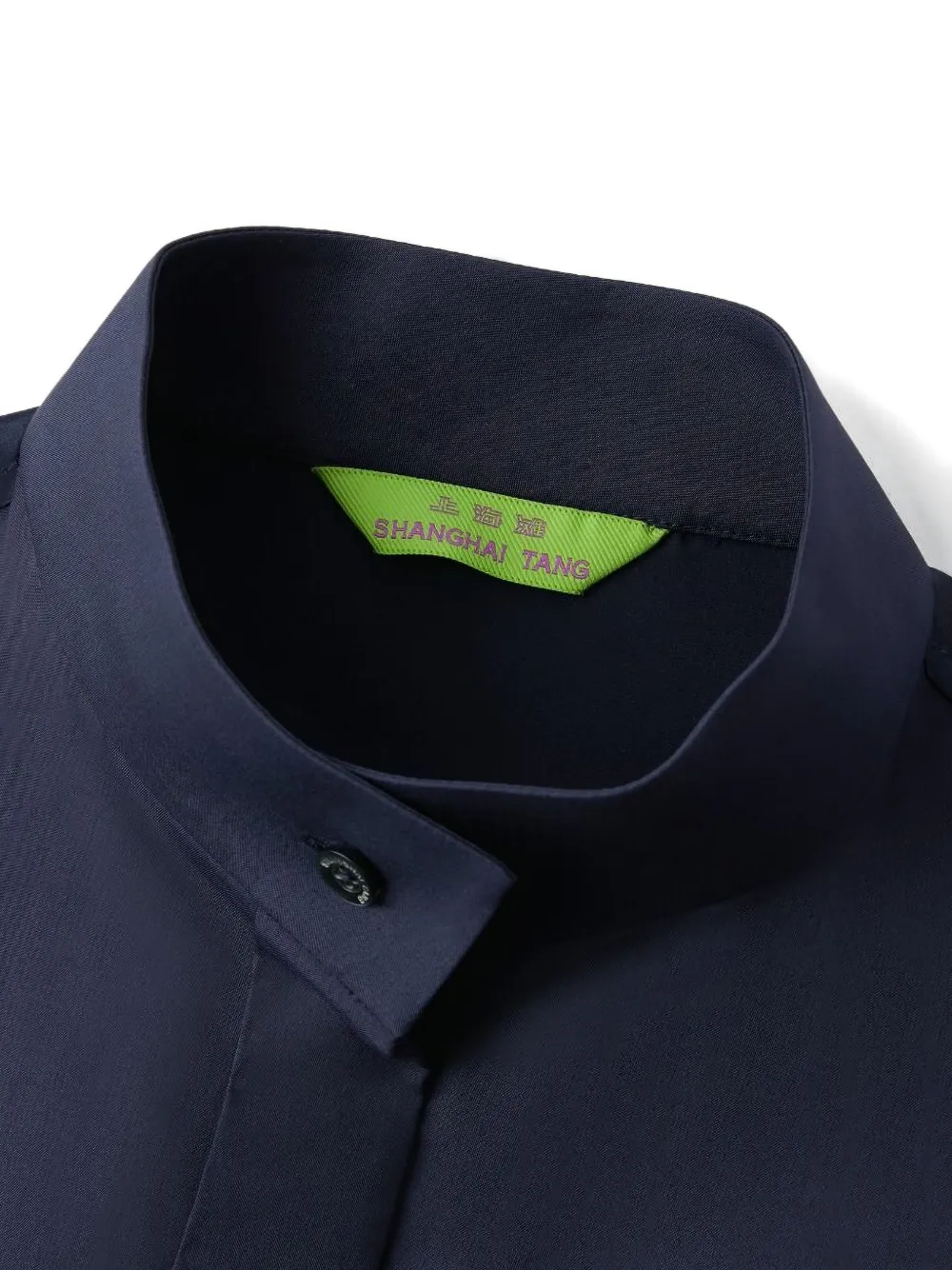 Shanghai Tang Zijden blouse Blauw