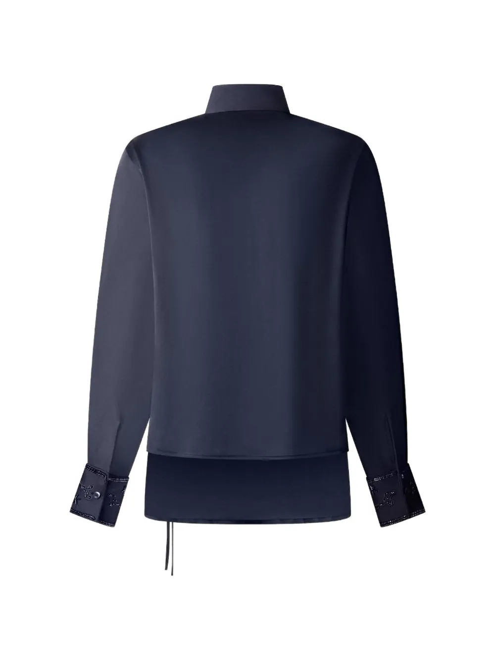 Shanghai Tang Zijden blouse Blauw