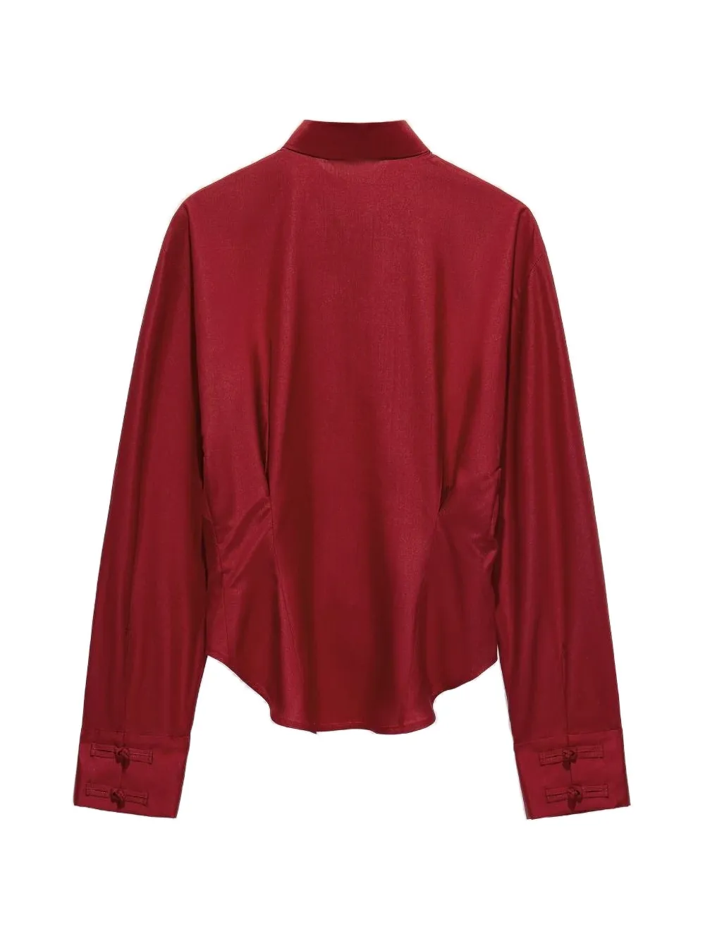 Shanghai Tang Zijden blouse Rood