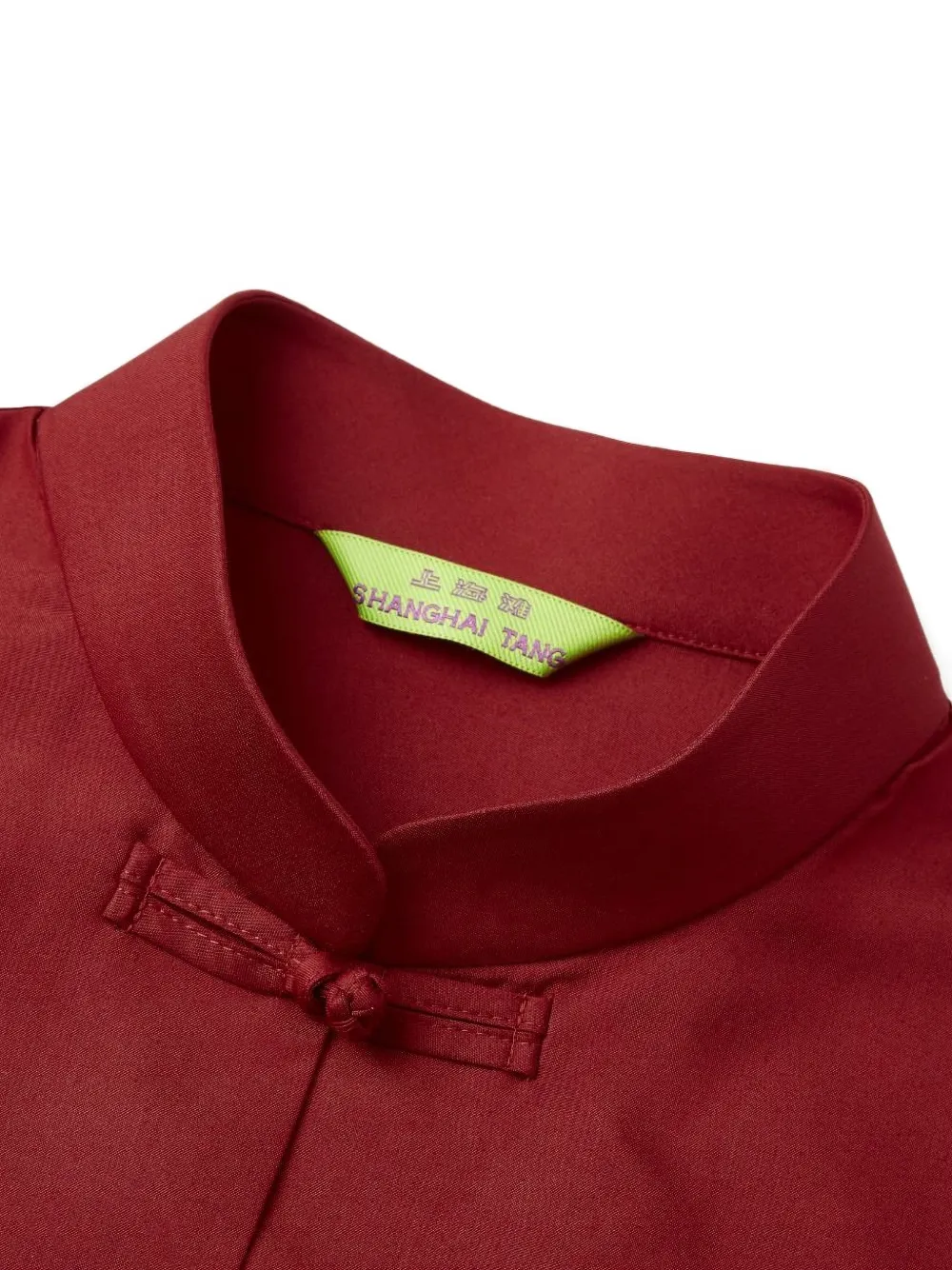 Shanghai Tang Zijden blouse Rood