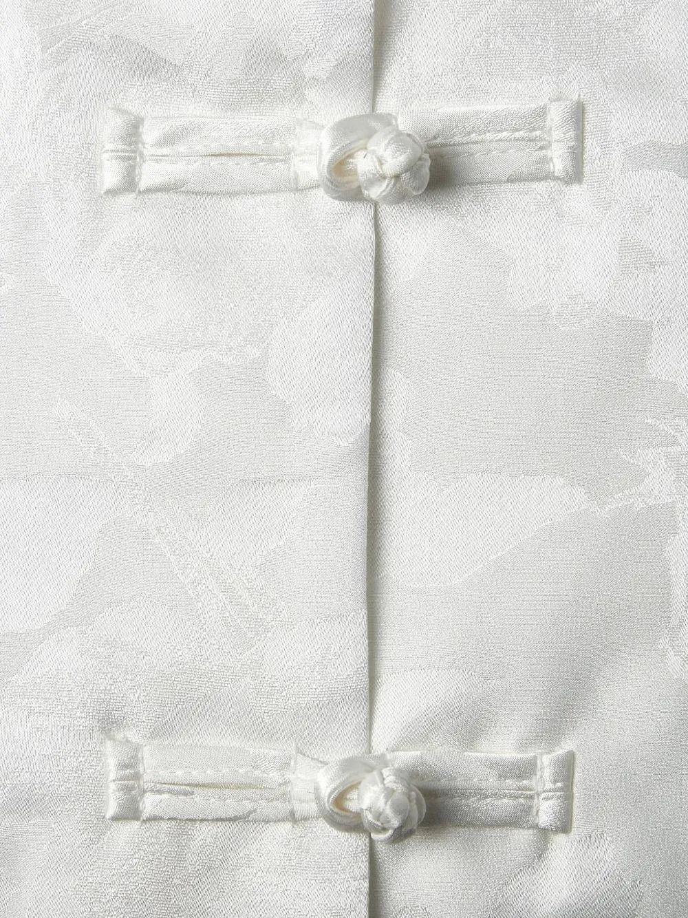 Shanghai Tang Zijden blouse Wit