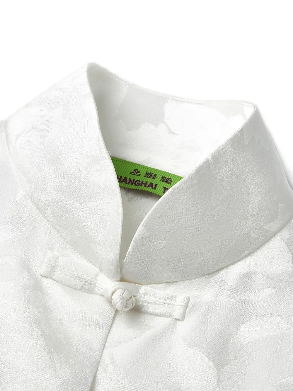 Shanghai Tang Zijden blouse Wit