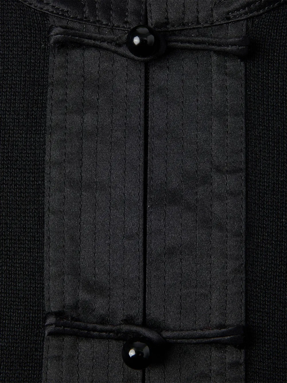 Shanghai Tang Vest met hoge hals Zwart