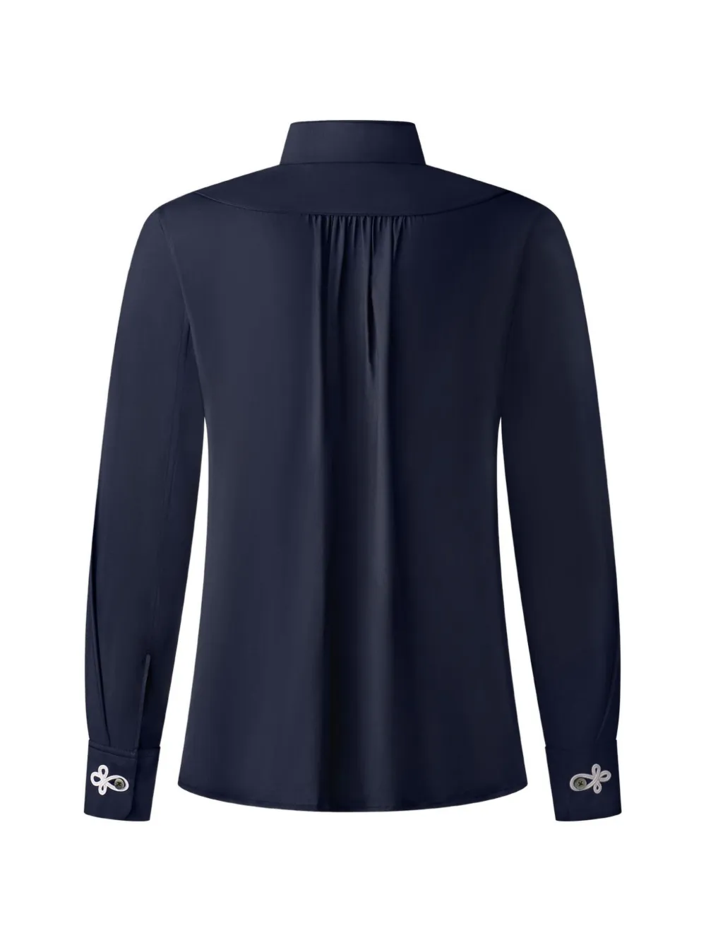 Shanghai Tang Zijden blouse Blauw