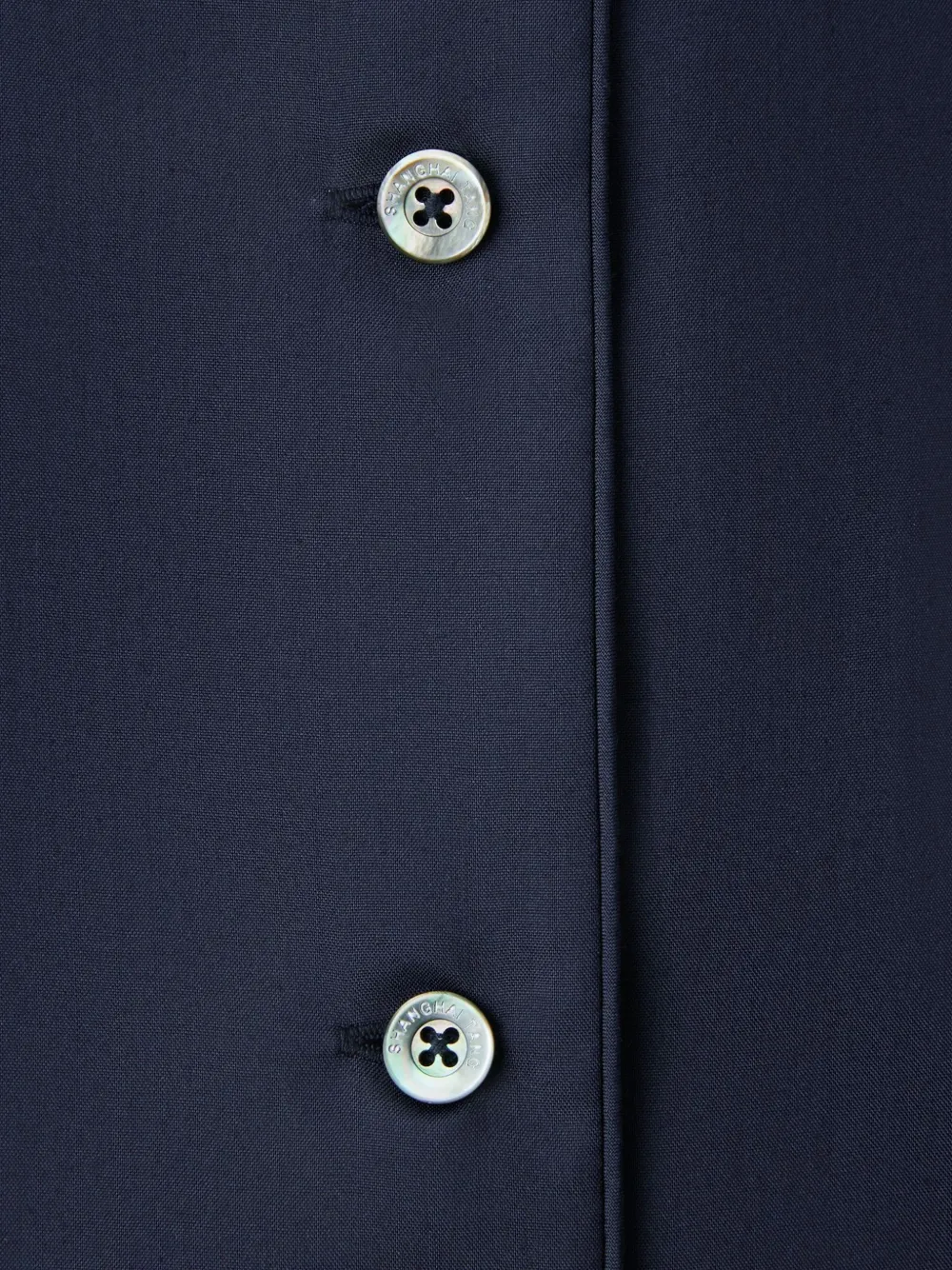 Shanghai Tang Zijden blouse Blauw