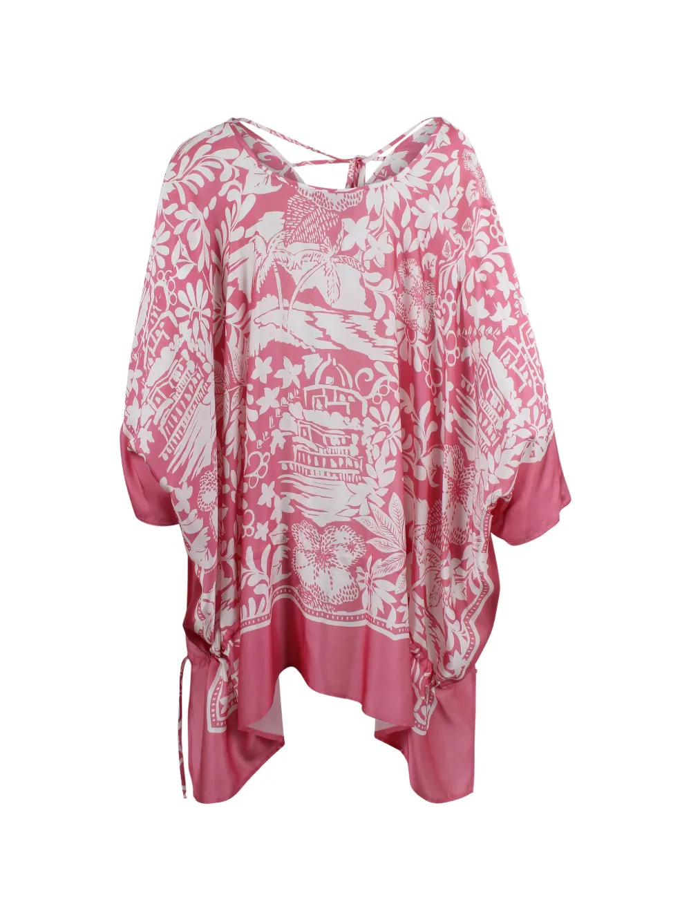 ERMANNO FIRENZE tropical foulard-print tunic - Rosa