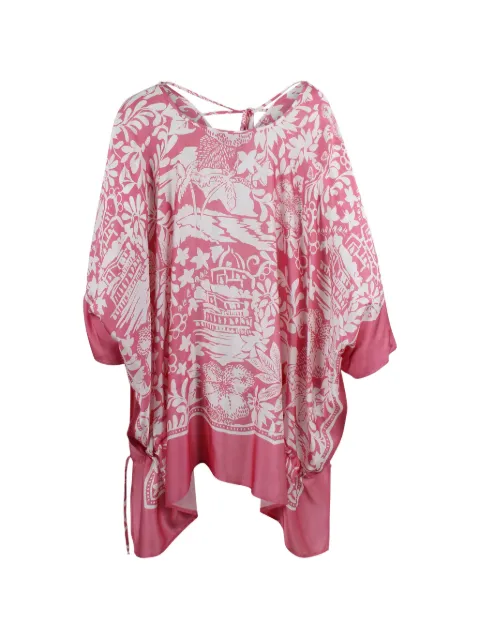 ERMANNO FIRENZE  tropical foulard-print tunic