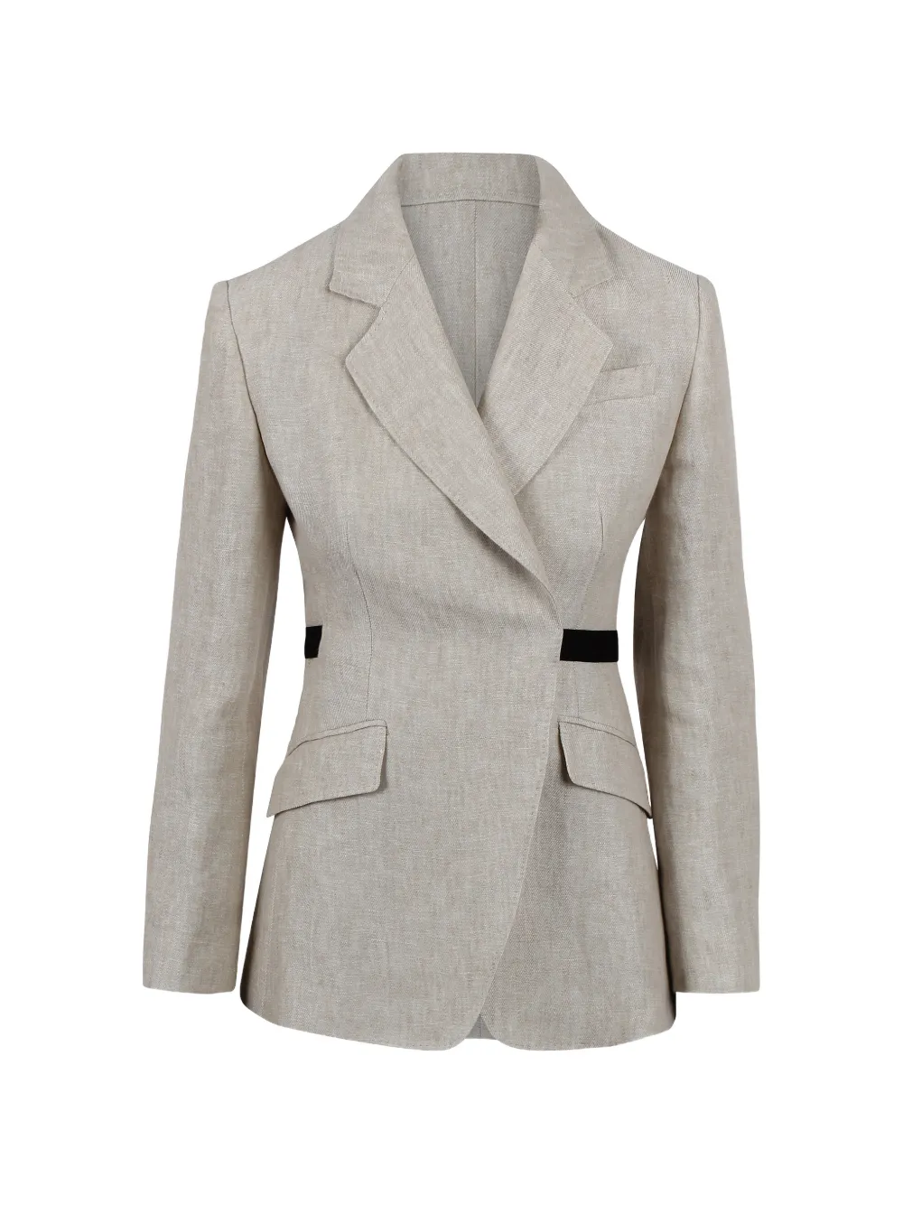 Max Mara belted peak-lapel blazer - Nude