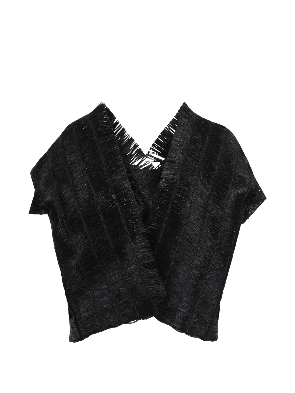  Pierantoniogaspari Fringed Jacket - Black 