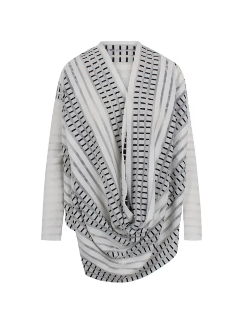 PierAntonioGaspari striped draped knitwear