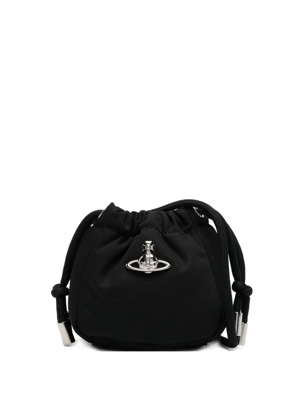 Vivienne Westwood Nano Hilary Orb-detail drawstring mini bag - Black
