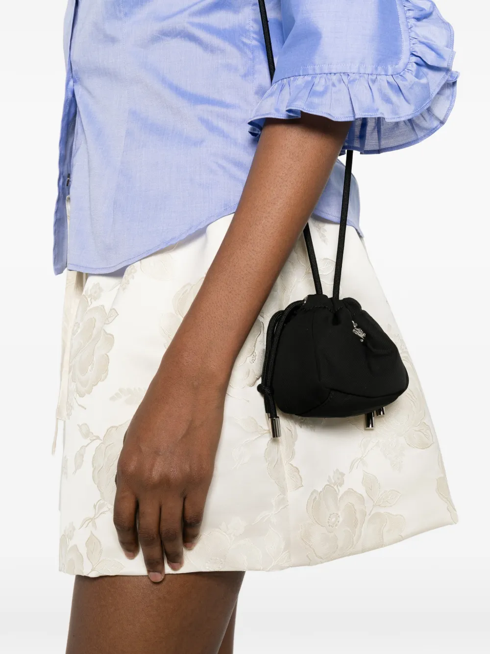 Vivienne Westwood Hilary mini-tas met trekkoord en Orb-detail Zwart